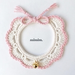 Twinkle ribbon＊* pink レース首輪☆＊* [m007] 