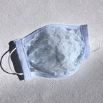 レースマスクカバー　レース　マスクカバー　水色