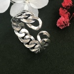 新作　silver 925 チェーンリング　あみこみりんぐ