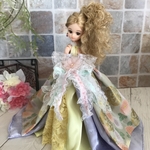 リカちゃん　着物ドレス　和装ドレス　✨鶯🌸✨