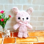 21cm うさぎのぬいぐるみ(ピンク)