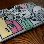 普通サイズ 再...販 エプロン白熊ン（パステル）ラミネートポケットティッシュカバー（＝ポケットティッシュケース）