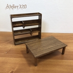 miyamiya0202様専用　3段 シェルフ　ローテーブル　ミニチュア家具 ドールハウス 
