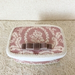 ジャガード 薔薇・リボン柄 トイレクリーナー ピンク