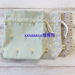 巾着ポーチマチ付き中サイズ3枚セット☆xxsaaaxx様専用