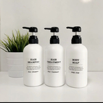 シャンプーボトル3本セット黒ヘッド