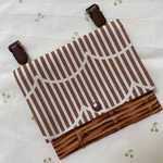 移動ポケット＊フリルストライプ×トリックバスケット