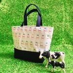 <再×3>milk柄🐄 ツートンカラーちょこっとバッグ❤