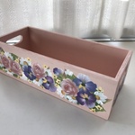 花の小物入れ★トールペイント