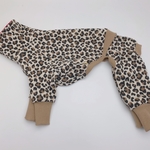 イタグレ服S 前開きロンパース レオパード 犬服
