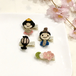 ひなまつりのヘアクリップ🎎