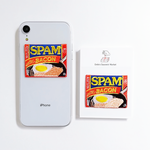 SPAM スパム 缶詰 2WAYS！刺繍のアイロンワッペン＆ステッカー スマホケースやお洋服にも！