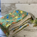 【再販】ループタオル2枚セット☆恐竜大集合　グリーン