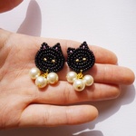【全国のねこ好きさんへ】黒ねこイヤリング・ピアス