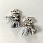 パレードタッセルピアス【クリアフラワー】