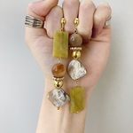 ❃◦○ピスタチオ×ゴールドシェルピアス/イヤリング＊P210208❃◦○