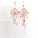 スワロと八重桜のイヤリング＆ピアス