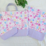 n様オーダー品  キャンディ蝶々と小花柄の７点セット