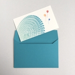 観覧車と風船のミニ封筒&メッセージカード セット