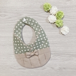 レトログリーンドットとベージュ袴の袴スタイ❁⃘*.ﾟ