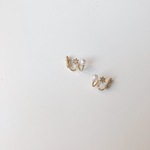 zirconia pearl earring