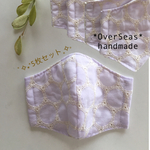 ▶︎5枚セット◀︎ お花の冠まるまる刺繍マスク｡ﾟ･:*+｡幼児〜低学年向け