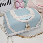 【新作♡】【涼しげ♡エレガント】【ブルーラメ】ウェットティッシュケース♡ワイプケース♡おしりふきケース