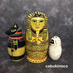ツタンカーメン&アヌビス神&ミイラ　3個組