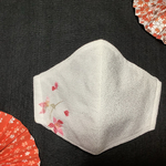 和洋兼用刺繍入りマスク（ノーズワイヤー入り）