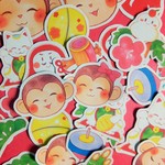 お正月＊フレークシール