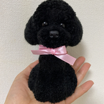 raraririruna様専用　動物ぽんぽん　トイプードル   ブラック２点