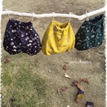 ニットのカボチャパンツ♫蝶々(緑)