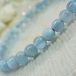 ◆数量限定/破格値◆アイスラリマー◆ドミニカ産◆6㎜◆A49◆透明感のある上品なブレスレット◆