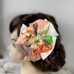 ピンク リボン髪飾り 和装髪飾り 和装ヘアアクセサリー リボンヘアアクセサリー 卒園式 七五三 t9