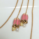 小さなお花のアメリカンピアス(ピンク)