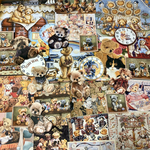 (再販×20)🧸テディベアの紙ものセットA🧸＊コラージュ素材＊ジャンクジャーナル