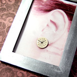 【new!!】antique round dial earrings/アンティークな文字盤のイヤリング