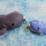 【yukiya様専用】クジラポーチ(11.5mmﾎﾞﾀﾝ)【ブルー  】