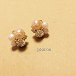 キラキラビジューピアス