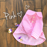 犬服♡ ギンガムチェックデザインシャツ　今だけthank youSALE!