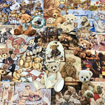 (再販×25)🧸テディベアの紙ものセットB🧸＊コラージュ素材＊ジャンクジャーナル