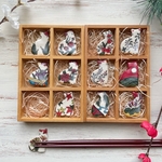 花札柄 猫の箸置き/和柄 ねこ 【一個売り】