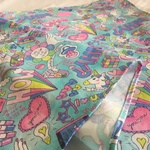 入園入学大きいランチョンマット60×40★ポップロゴユニコーンG★給食ナフキンお弁当