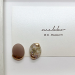 drip oval【matte brown】