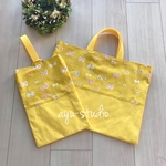 1セットのみ‼️レッスンバッグ セット▷◁ちょうちょ柄 イエロー