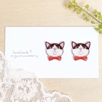 蝶ネクタイ＊猫ピアス