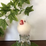 羊毛フェルト 白文鳥