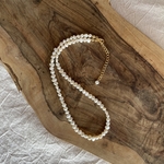 【再販3】こつぶ　淡水バロックパールネックレス　16Kgf