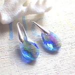 Blue Mermaid Tear Drop /クリスタル＆sv925