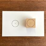手帳スタンプ 時計 数字なし 12時間表記ver（b-036）はんこ ハンコ